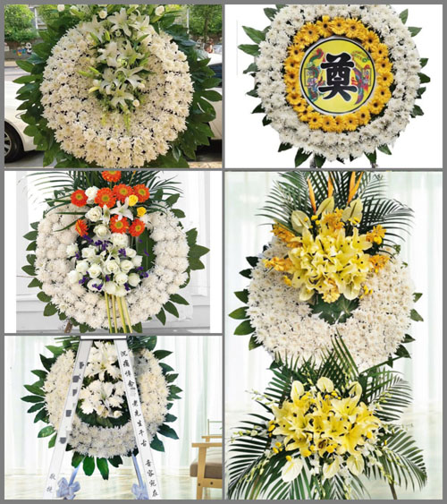 广东梅州市五华县转水镇矮车村花圈速递